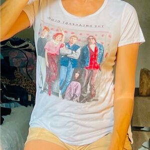 White Graphic Tee - The Breakfast Club Movie Image
